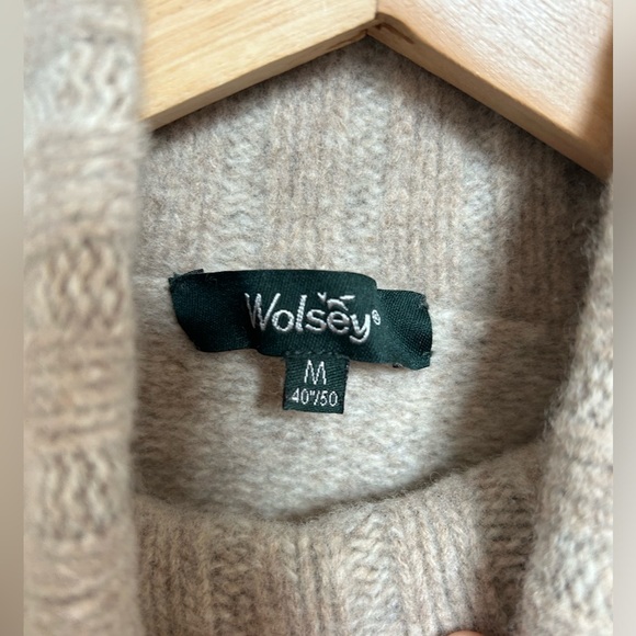 Wolsey 100% Wool Sweater | Size M | Beige/Cream - Picture 2 of 4